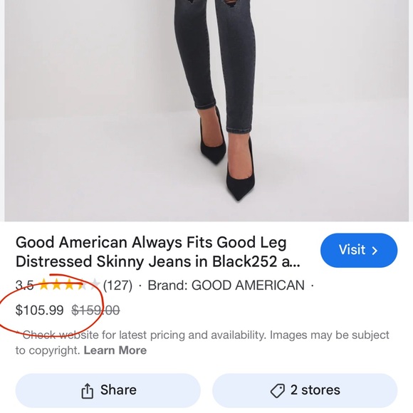 Good American Women’s Skinny Jeans - Picture 10 of 10